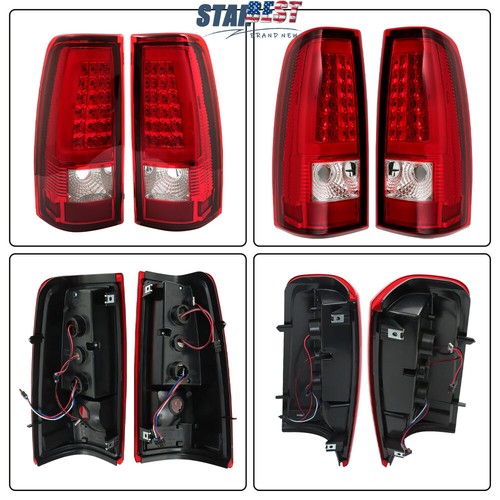 Tail Light Assembly LED For 2003-2006 Chevy Silverado 1500 2500 3500 Left+Right - Picture 5 of 10