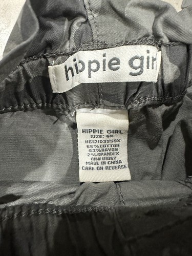 New Girls Hippie Girl Camoflauge Shorts Belt Size 6 6X - Picture 3 of 3