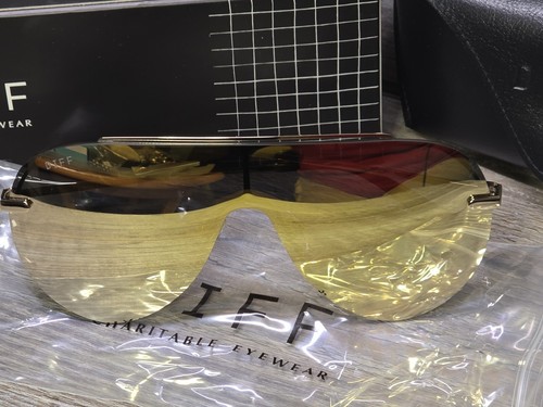NIB Diff Aviator IMANI Gold Frames & Brilliant Gold Mirror Sunglasses RV$124 - Picture 2 of 17