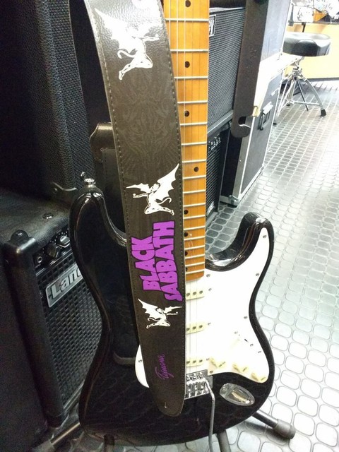 black sabbath guitar strap