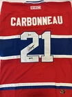 Guy Carbonneau Signed Montreal sz 52 Hockey Jersey W/ Insc HOF 19 & Beckett Coa