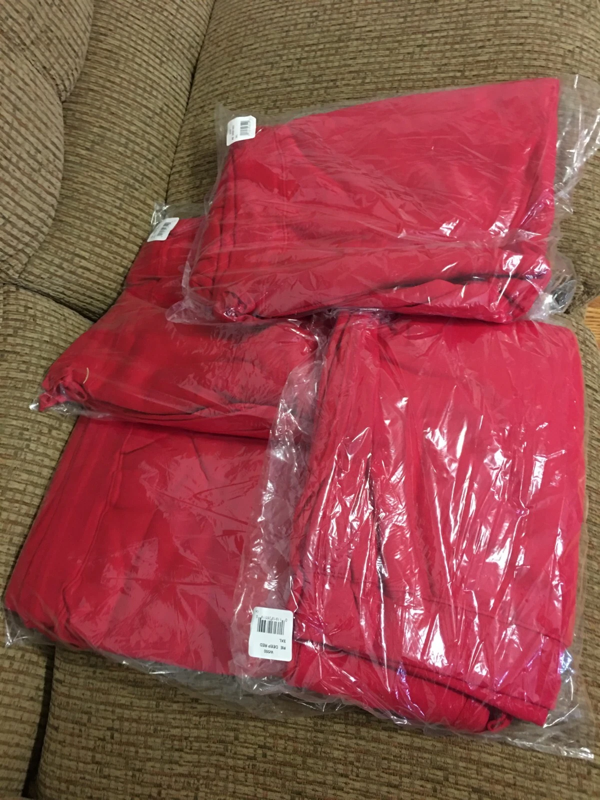 LOT OF 4 WOMEN'S SIZE 3X 24-26 HANES ECOSMART COTTON RICH DRAWSTRING SWEATPANTS