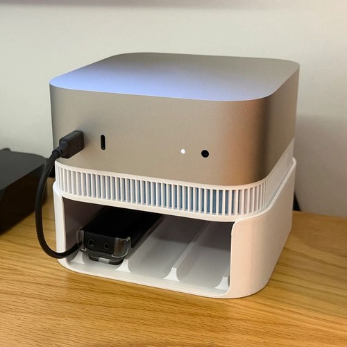 Anti-Slip Heat Dissipation Bracket Mount Stand for Mac Mini M4/M4 Pro 2024 - Photo 4/13