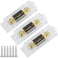 3 Pack 300 AMP ANL Fuse Holder Block 0/2/4/8 Gauge AWG Car Audio 300A 1/0 Zero G