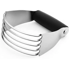Heavy Duty Stainless Steel Dough Blender Pastry Cutter Medium Size Black Kitchen