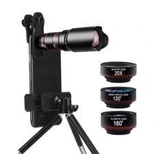 Cell Phone Camera Lens Kit, 6 in 1 22x Telephoto Lens, 180 ...