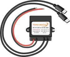 DC 12V/24V to 5V 6A 30W Dual Type-C USB C Converter DC Buck Charging Module Elec
