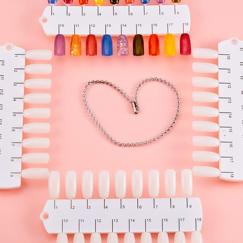 6 juegos de 216 puntas de doble capa para exhibición de esmaltes de uñas de - Picture 7 of 7