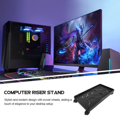 Computer Host Bracket Baby Office Tower Stand for Full with Wheel - Afbeelding 9 van 12