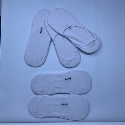 Aldo Womens OS White 5 Pair No Show Liner Socks New