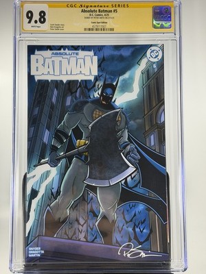 Absolute Batman 5 Cgc 9.8 Signature Peter Smith Comic Spot Edition