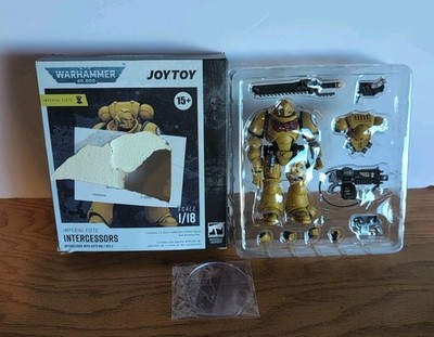 Joytoy Warhammer 40k Imperial Fists Intercessors Figure(1/18 Scale) New Damgd Bx