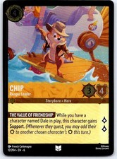 Chip - Ranger Leader 12/204 Uncommon Azurite Sea Lorcana Cold Foil NM