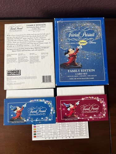 VTG Trivial Pursuit Featuring The Magic Of Disney Family Edition Set 1986 - Picture 2 of 6