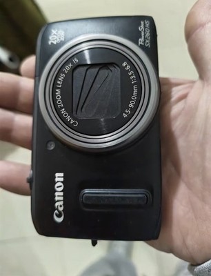 90% new Canon PowerShot SX260 HS 12.1MP Digital Camera Black English Language