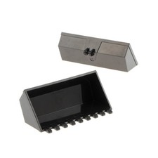 2x Lego Technic Bagger Schaufel 4x8 schwarz 9 Zähne Radlader 7248 4209729 47508
