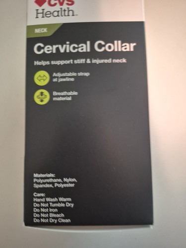 CVS Health Collare Cervicale Adulto Collo, Cinghia Regolabile Supporto Moderato - Foto 3 di 4