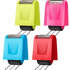 4 PCS Dashed Handwriting Lines Practice Roller Stamp Self Inking Classic Color