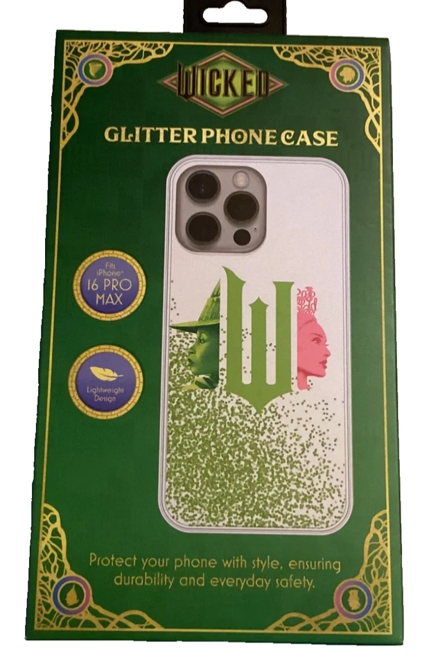 Wicked IPhone 16 Pro Max Glitter Phone Case Universal Studios—New—#917 - Image 3 of 3