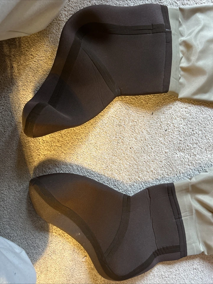 Cabelas Hip Waders Size Large Men’s Tan & Brown Single Leg Waders - Image 3 of 4