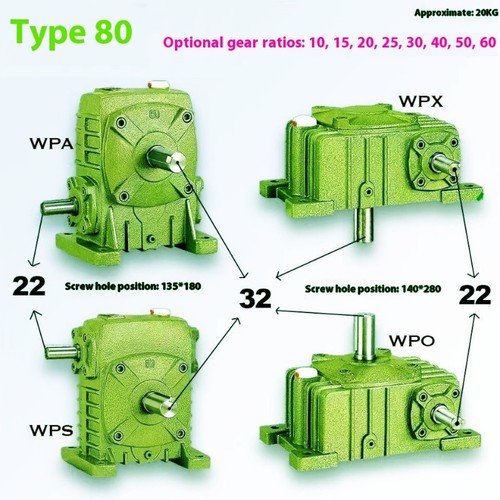 WPO Worm Gear Reducer WP Turbine Reducer Home Use Vertical Horizontal Reducer - Picture 19 of 29