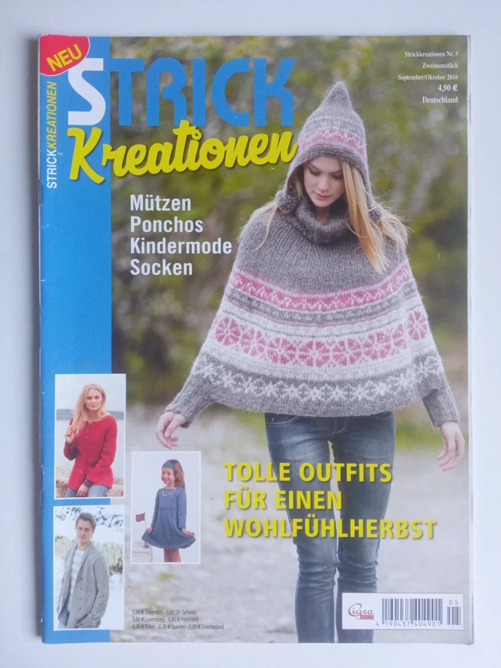 Strickkreationen Nr. 5 - Mützen, Ponchos, Kindermode, Socken - Bild 1 von 1