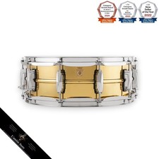 Ludwig LB401 Super Brass 14x5 rullante tamburo stile vintage nichel hardware