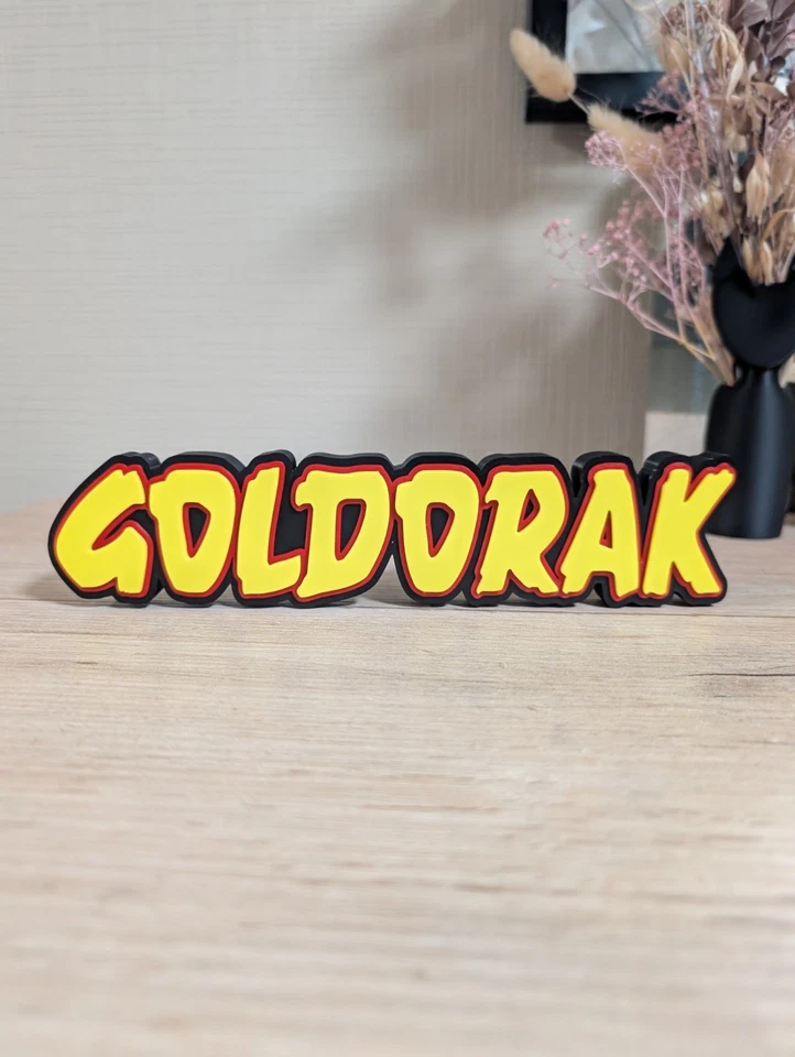 Goldorak Logo Décoratif 23cm Fanart - Photo 1/4