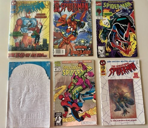 Marvel the Amazing Spider-Man Comic Book Collection, Lot of 6 Reader Copies