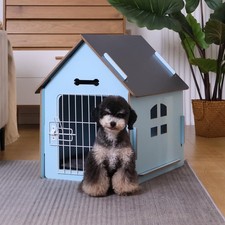 Dog House Indoor for Small Dogs or Cats Cozy Wooden Design with Air Vents New