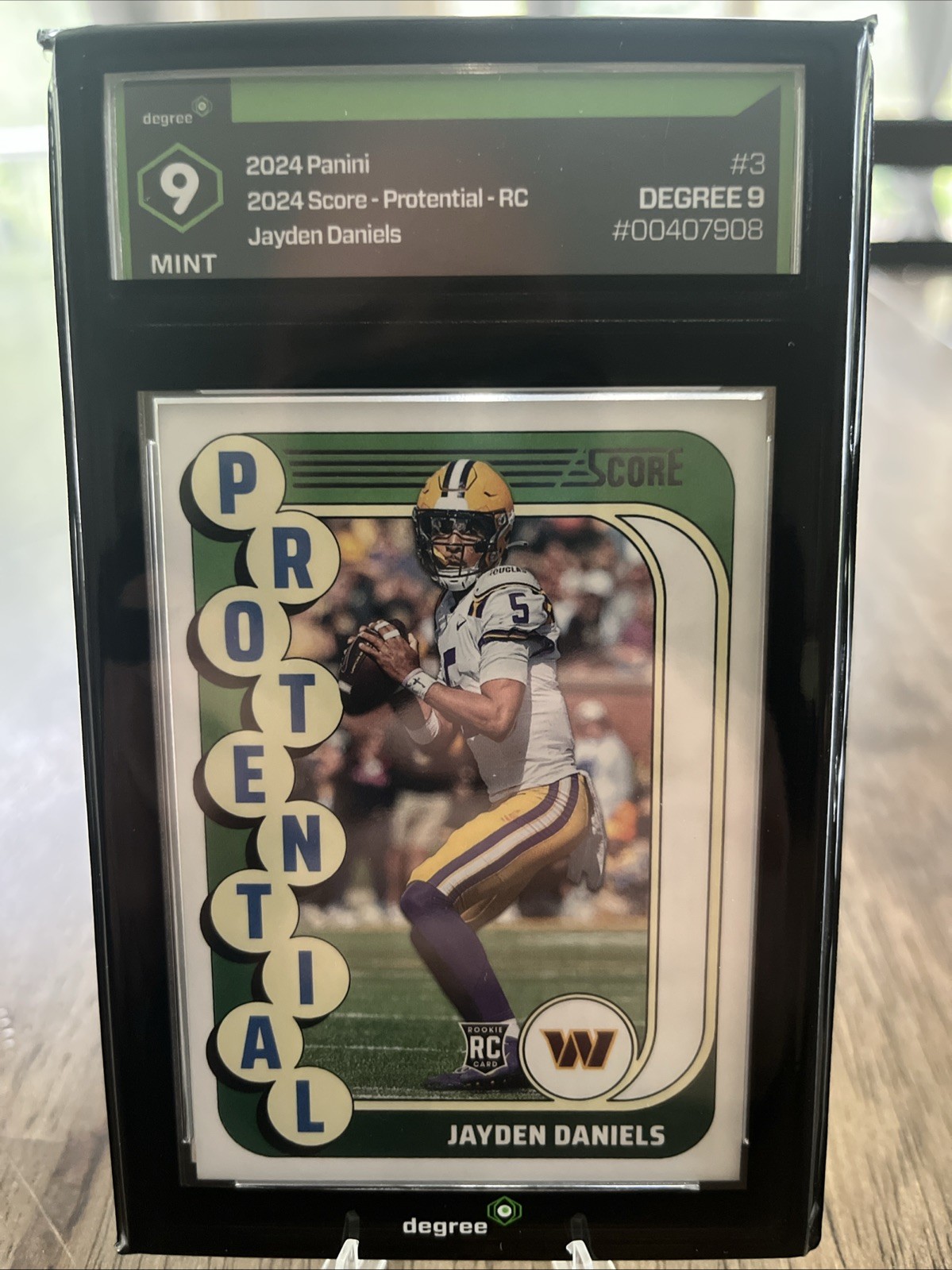 2024 Score - Protential Jayden Daniels #3 (RC)