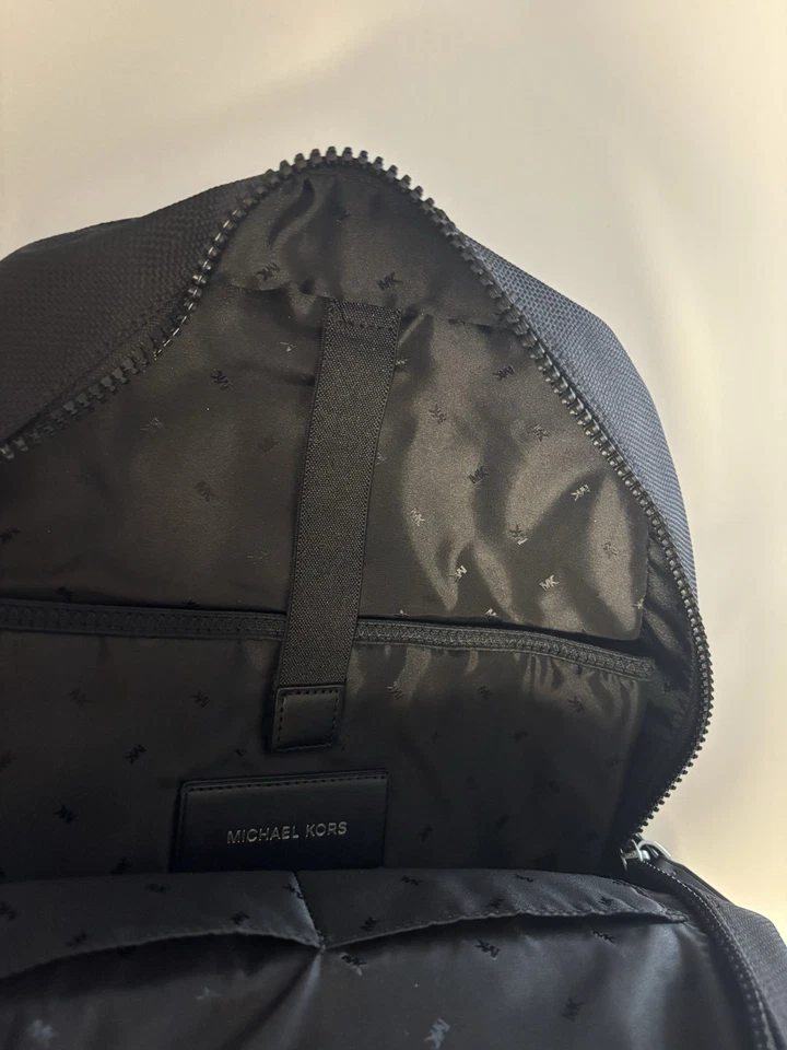 Mochila negra Michael Kors Kent tejida para hombre nueva con etiquetas Foto 2 de 3