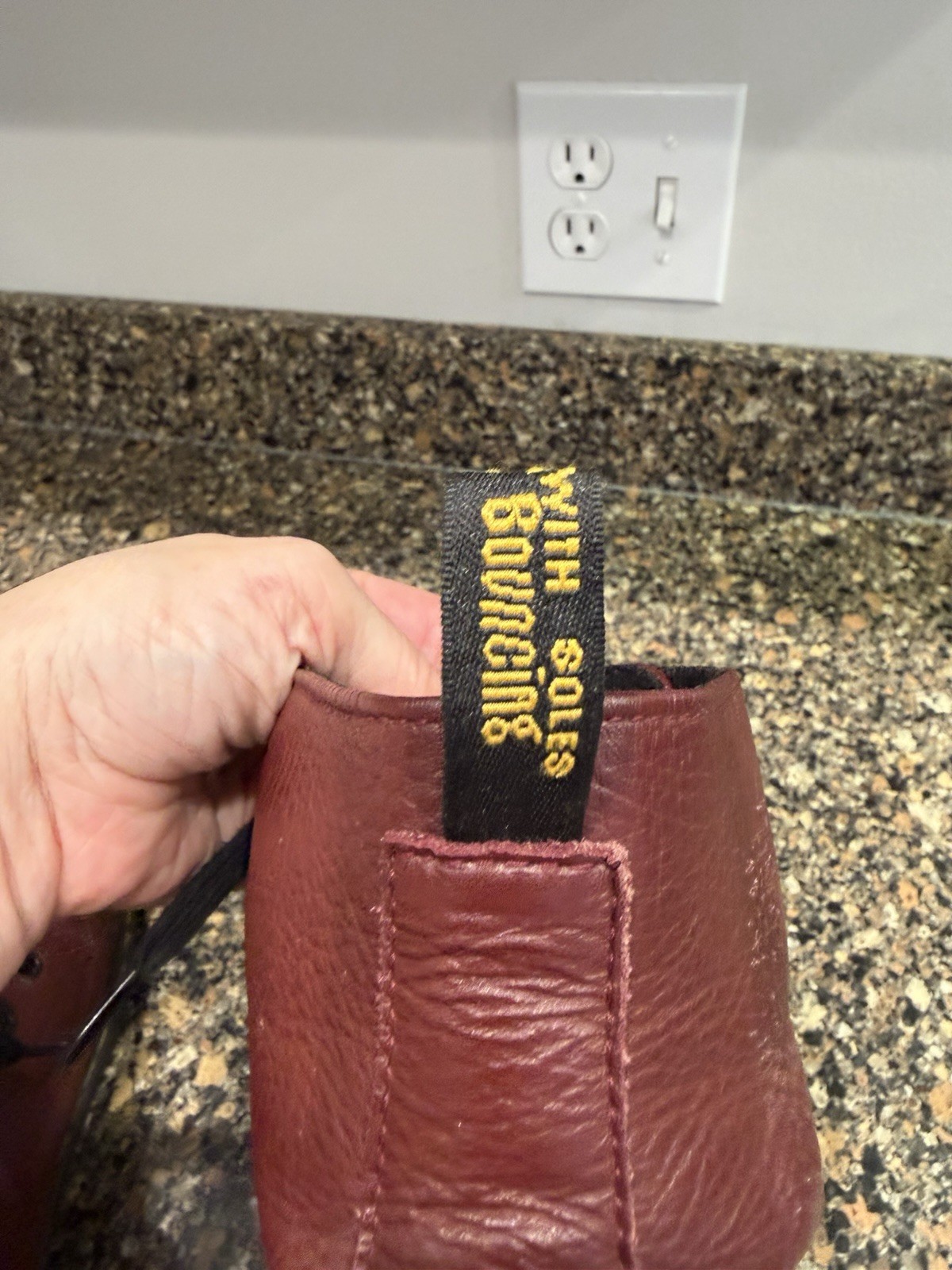 Dr. Martens Leyton Women's Sz 10 Red Leather Casual Ankle Combat Boots Doc thumbnail 3