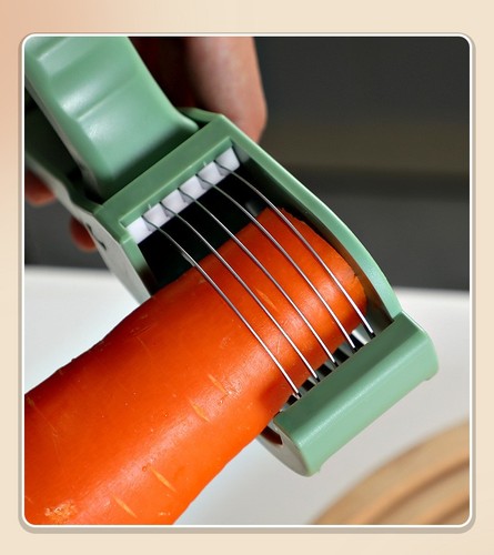 Karotten Bananenschneider Obstmesser Gemüseschneider Edelstahl Küche Bar Werkzeug - Bild 4 von 8