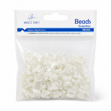 Angels Craft White Pearl Butterfly Beads 8x12mm   Approx. 30g
