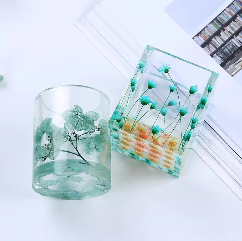 Silicone DIY Pen Holder Mold for UV Resin Jewelry Making and Craft Decor