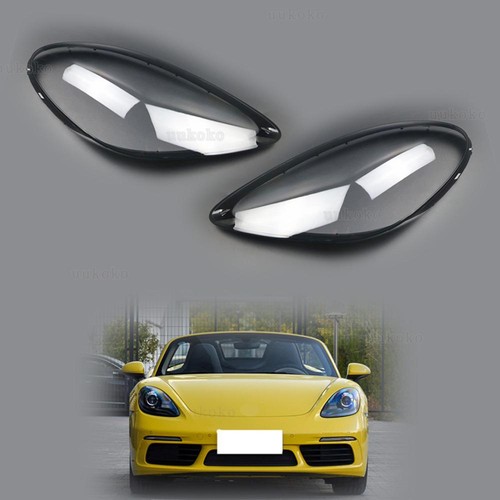 Car Headlight Lens Shell Clear Cover For Porsche Boxster Cayman 982 2017-2022 - Picture 8 of 17