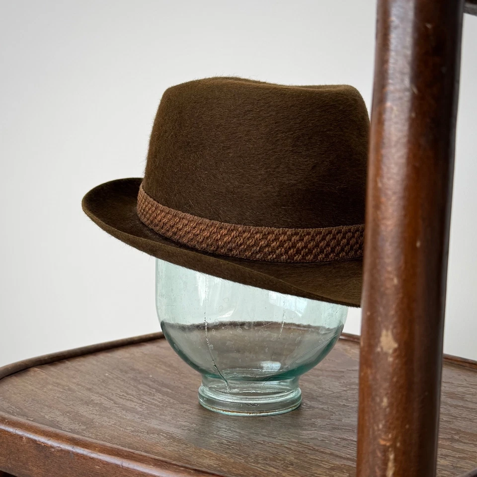 Vintage Stetson Premier Wool Hunting Fedora Hat - Image 3 of 4