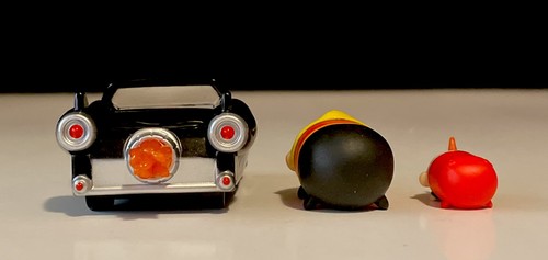 Disney Tsum Tsum Mr. Incredible Medium & Small Jack-Jack Figures W/Car Stand - Picture 5 of 8