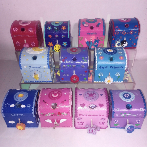 SIEHE BESCHREIBUNG* Fast komplettes Vintage Claire's Schmuckkästchen-Set Y2K 2000 Schmuck