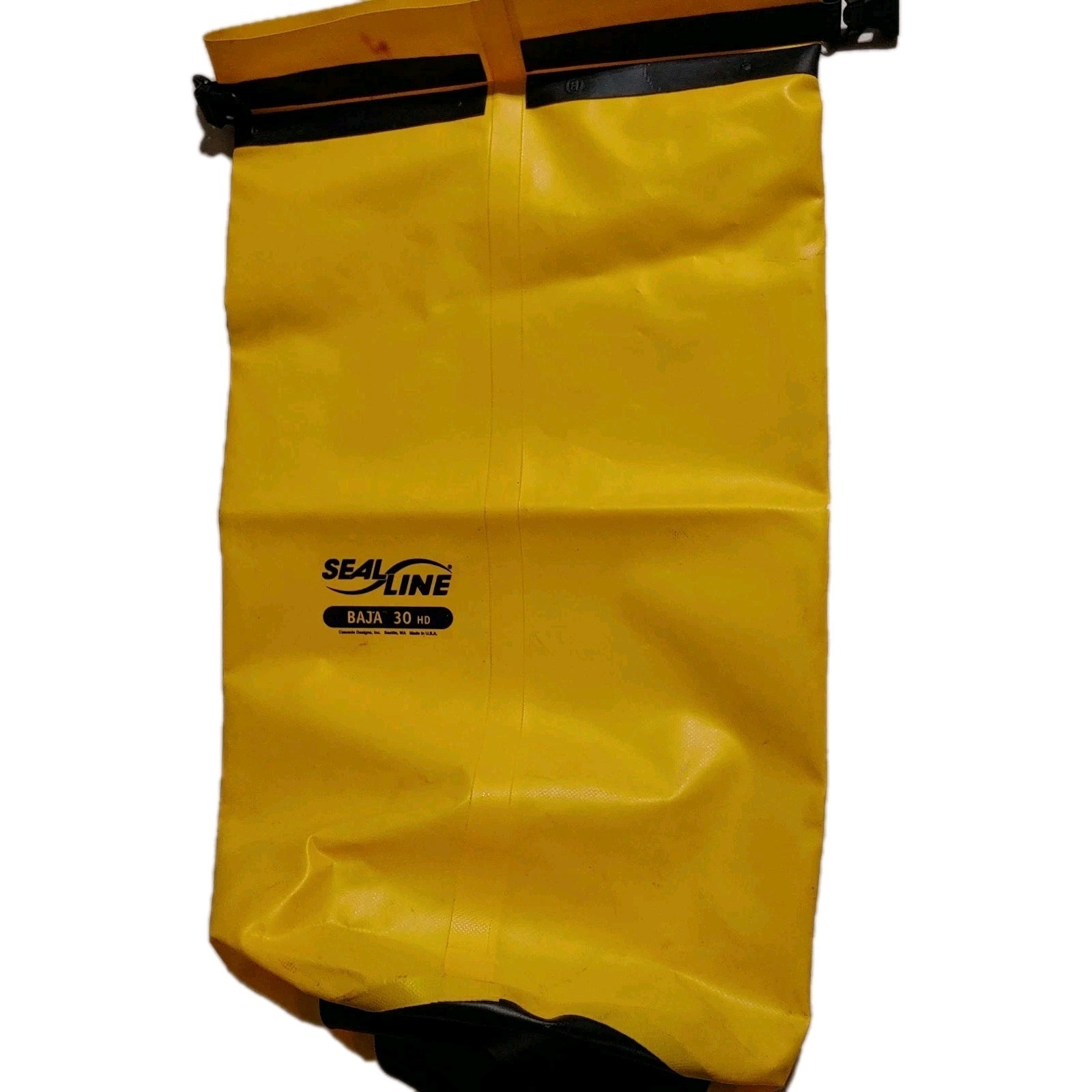 Seal Line Dry Bag Baja 30 HD Heavy Duty Yellow Gold 30×17 Excellent Made in USA