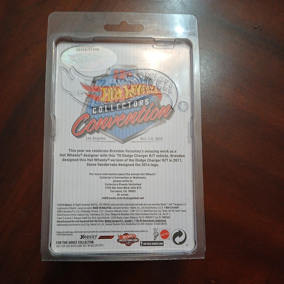 Dodge Charger R/T 2014 28th Collectors Convention Classic 70 firmado Foto 2 de 3