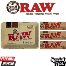 RAW Mini Rolling Tray + RAW Classic 1 1/4 Papers (3 Booklets)
