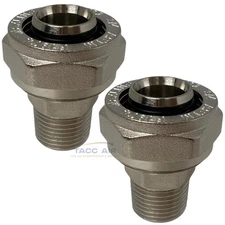 2 Pc MaxLine Air Piping System M8005 3/4" Tubing x 1/2" Male NPT Adapter Fitting