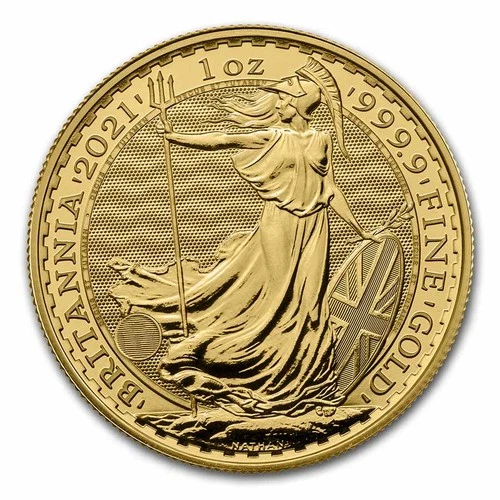 2021 Gold Britannia 1 oz — photo from the most recent tracked eBay sale