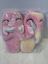 Pink Kids Unicorn Slippers