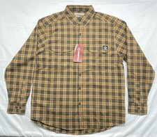 Wolverine Glacier Light Cedar Plaid Flannel Mens Large New With Tags