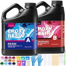 Epoxidharz Set Anf&auml;nger Mit Formen, 1894ml/64oz Harz Gie&szlig;en Set Mit Epoxid DE