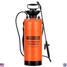 VIVOSUN 2.64-Gallon Pump Pressure Sprayer, Pressurized Lawn & Garden Water Spray
