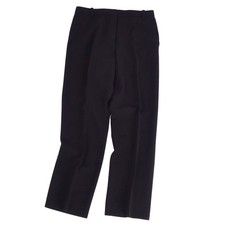 HERMES Pants Long Pants Wool Bottoms Ladies Made in France 38 M equivalent Black